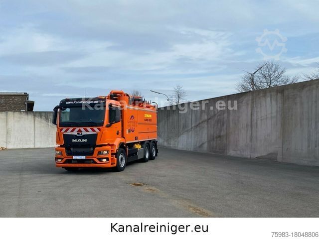 Vacuümtankwagen MAN TGS 28.470 6x2 Wiedemann Super 2000, Recycler