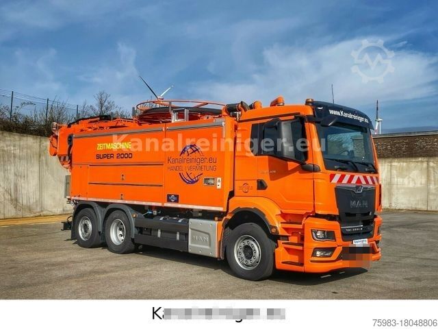 Vacuümtankwagen MAN TGS 28.470 6x2 Wiedemann Super 2000, Recycler