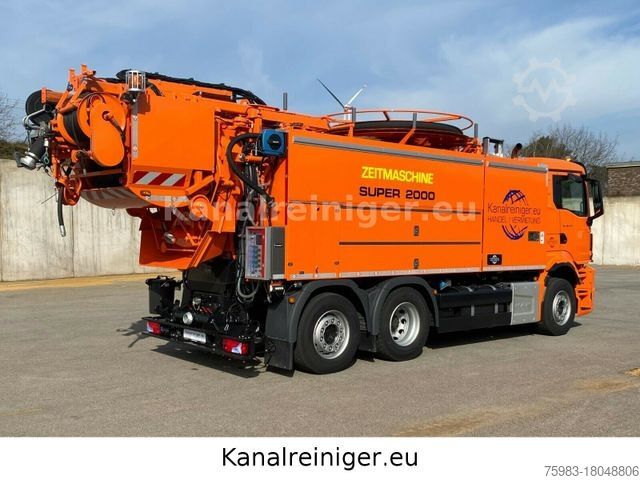 Vacuümtankwagen MAN TGS 28.470 6x2 Wiedemann Super 2000, Recycler