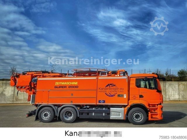 Vacuümtankwagen MAN TGS 28.470 6x2 Wiedemann Super 2000, Recycler
