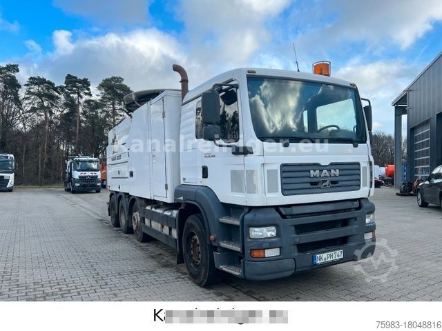 Vacuümtankwagen MAN TGA 32.480 8x2 Wiedemann Super 2000, Recycler