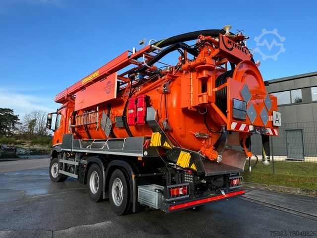 Vacuümtankwagen MERCEDES-BENZ AROCS 2848 6x2 mit Kroll ADR Kombi Aufbau