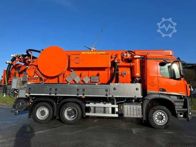 Vacuümtankwagen MERCEDES-BENZ AROCS 2848 6x2 mit Kroll ADR Kombi Aufbau