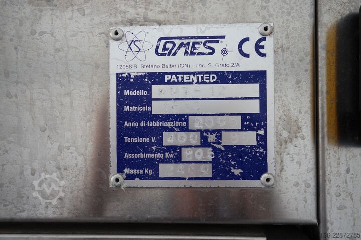 Outside bottles washing machine with dryer Cames Typ WD/ 12