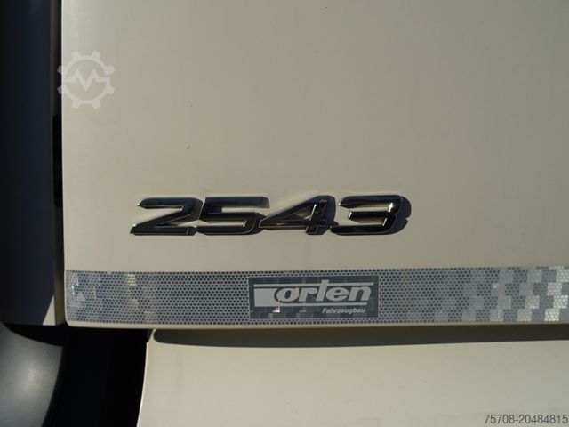 Kutu kamyonu MERCEDES-BENZ 2543 Actros*2x 7,7 m Schwenkwand*kpl Zug*MSH*Ret