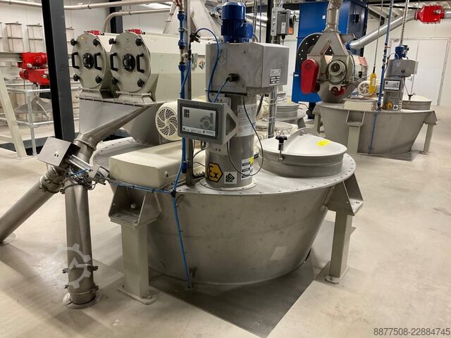 Linia do mieszania, przesiewania i transportu Hosokawa Micron 20-MFC-43
