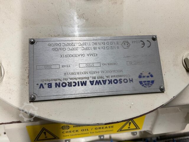 Linia do mieszania, przesiewania i transportu Hosokawa Micron 20-MFC-43