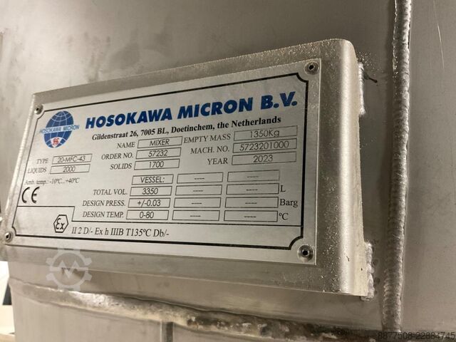Linia do mieszania, przesiewania i transportu Hosokawa Micron 20-MFC-43