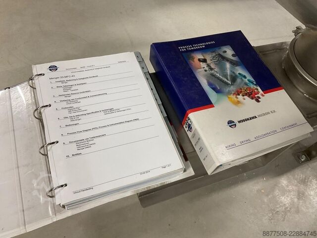 Linia do mieszania, przesiewania i transportu Hosokawa Micron 20-MFC-43