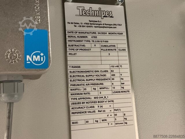 Linea di insacco automatica con bilancia di pesatura lorda Technipes CO.23.088