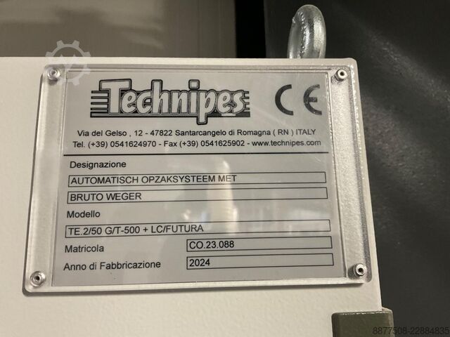 Linea di insacco automatica con bilancia di pesatura lorda Technipes CO.23.088
