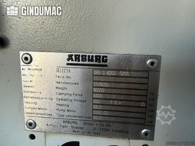 Arburg SELECTA 820 S 4000 - 3200 Arburg SELECTA 820 S 4000 - 3200