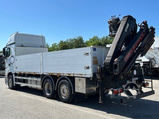 Vrachtauto met open laadbak MERCEDES-BENZ ACTROS 2545 L 6X2, RETARDER, PRITSCHE, HIAB XS 166 D-4 PRO, E5