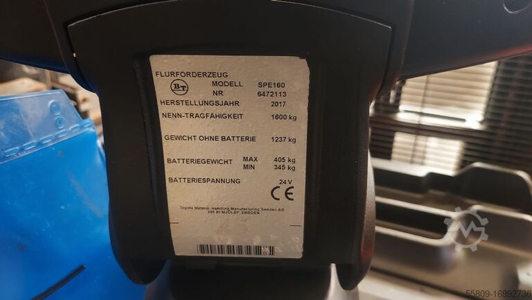 Empilhadeira alta BT SPE 160