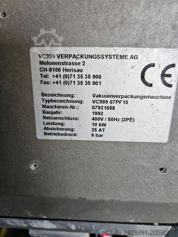 Vakuumförpackningsmaskin med rullar VC999 Inauen 07PF15