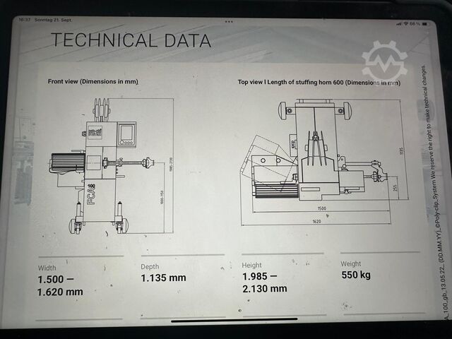 Dubbele automatische clipsmachine Poly-Clip FCA 100