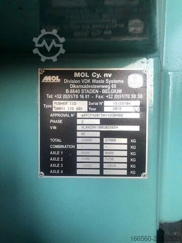 DAF CF 330 FAG AS-Tronic 6x2 + VDK PUSHER IIK/IID 22 m³ + CB011 60% DAF CF 330 FAG as-tronic 6*2 + VDK PUSHER IIK/IID 2...