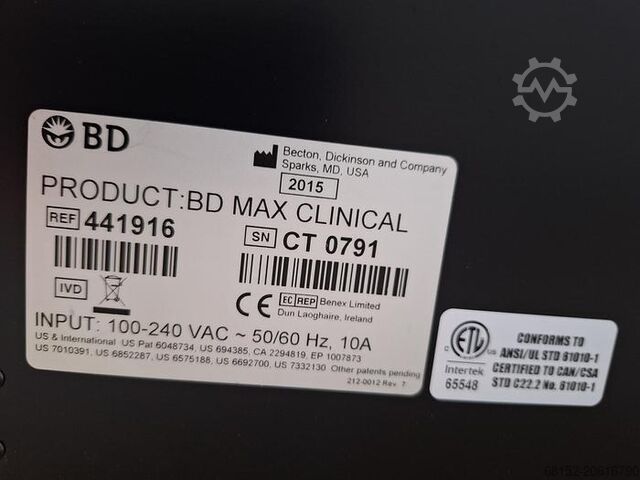 BD Max PCR-machine BD Max