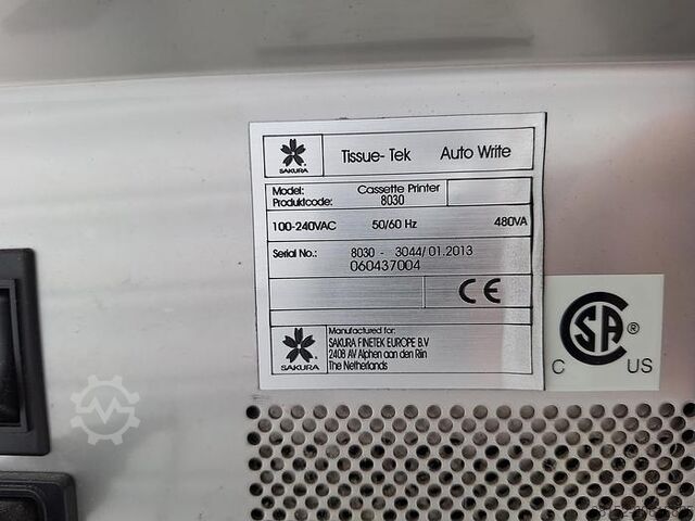  Sakura Tissue-Tek Auto Write