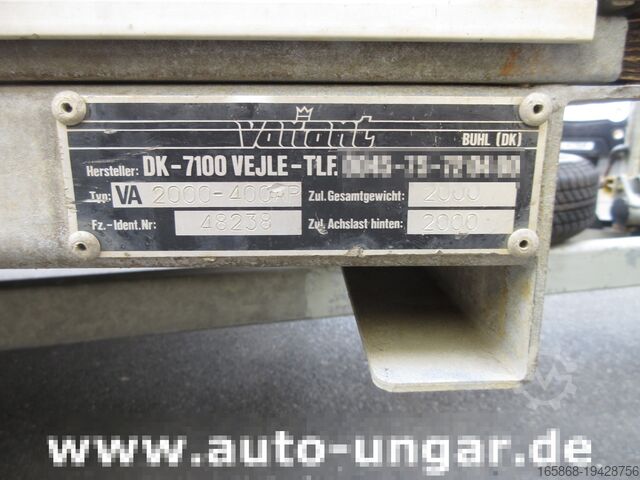 Aanhangwagen met open laadvloer Buhl Variant 2000 Anhänger Pritsche Hochlader