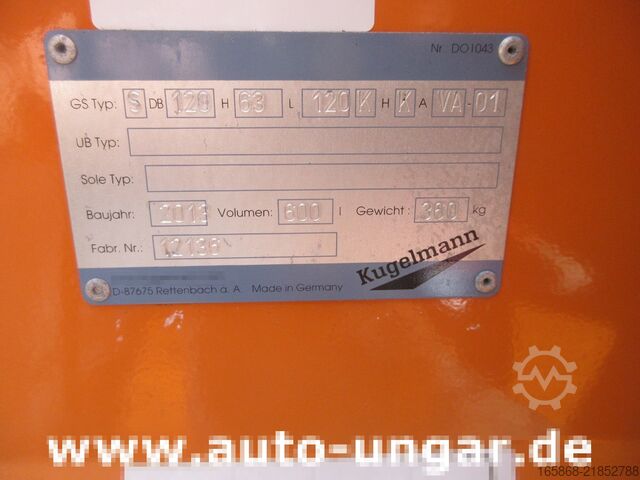 αλατοδιανομέας Kugelmann Duplex Inox 2-Kammer Streuer für Holder