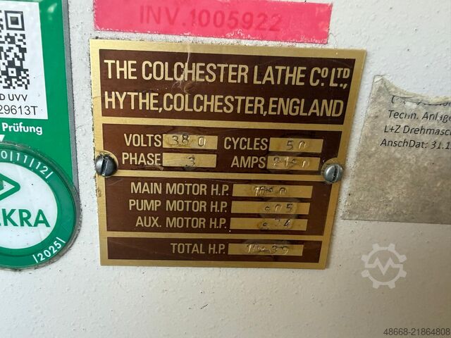 Soustruh s olověným/trakčním vřetenem Soustruh Colchester Master VS 3250