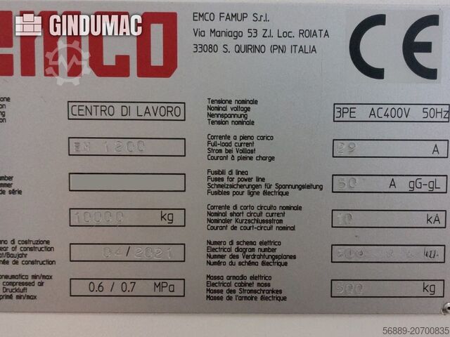 Vertical Machining Centre EMCO Emcomill EM 1200