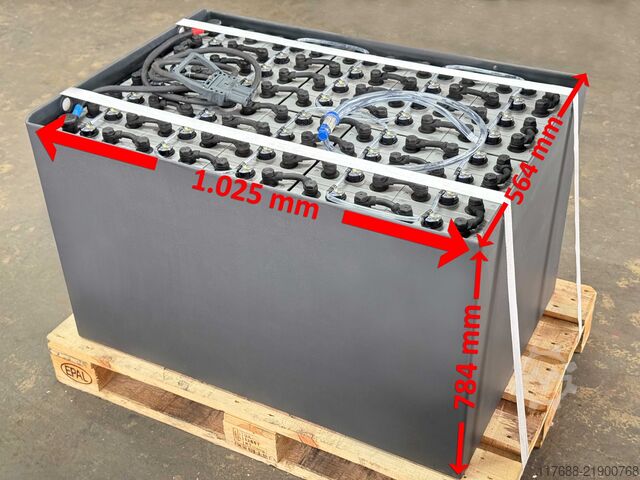 Baterie do vysokozdvižného vozíku 80V 3PZS 465Ah - DIN A Linde K/P - Still MX - R60 - RX60 - Yale Jungheinrich EKX - Toyota 7FBM 8FBM Crown Doosan