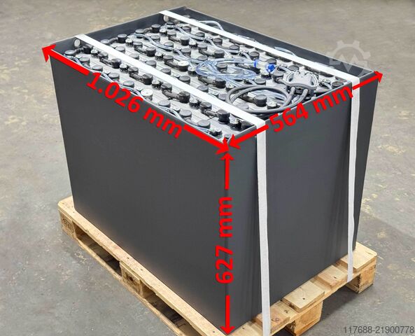Vysokozdvižná baterie 80V 3PZS 375Ah - DIN A Linde P250  -Toyota 7FBMF18 Stapler Akku - Garantie