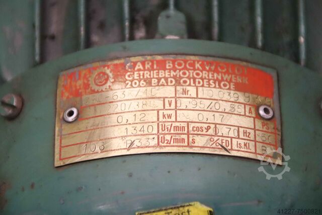 Motorreductor 0,12 kW 106 rpm Cebeha C30-63K/4DC