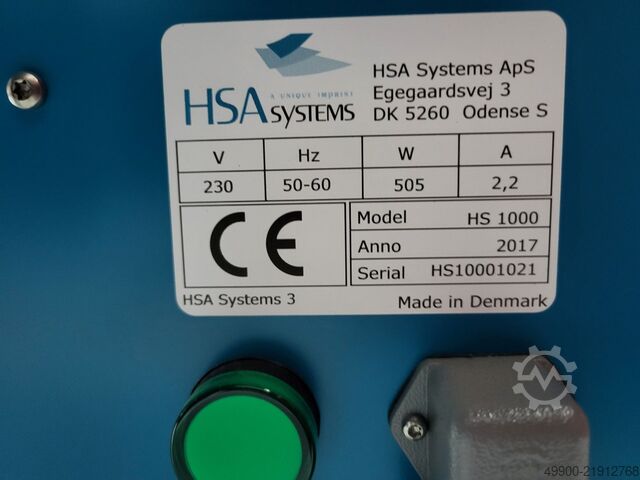 Drukmachine HSA systems HS1000 mailtisch mit inkjet