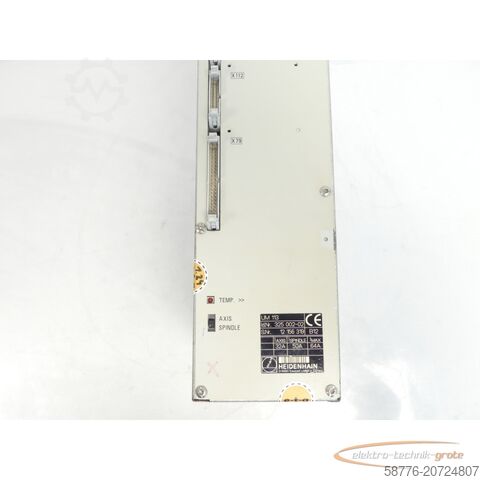 Component Heidenhain UM 113 Umrichter ID 325 002-02 generalüberholt mit 3 Monaten Gewährleistung SN 12156319 im Austausch (Exchange)