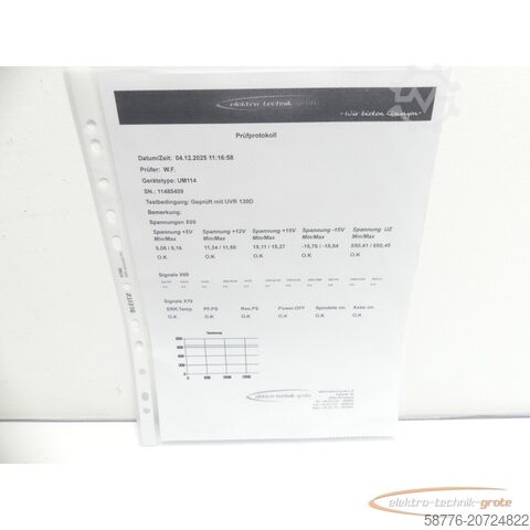 Component Heidenhain UM 114 ID 325 005-12 SN11485409 im Austausch (Exchange)