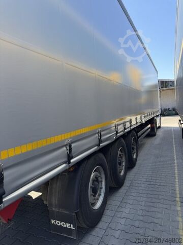 Otvorena poluprikolica sa ceradom KöGEL 3-ACHS CURTAINSIDER PLANE NEU, TÜV NEU MIETKAUF MGL.