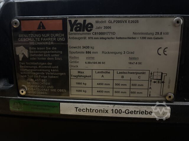 LPG gaffeltrucks Yale GLP20SVX