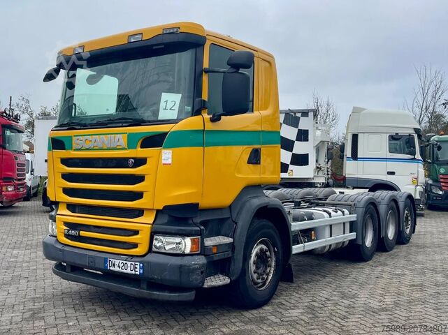 Chassis met cabine Scania R490 6x4 Retarder