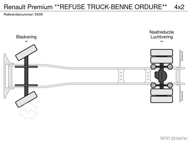  Renault Premium **REFUSE TRUCK-BENNE ORDURE**
