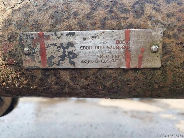 Axel ROR TRAILER AXLE SINGLE TIRE DRUM