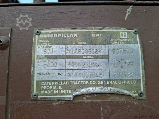 Scraper CAT 631E (3 pieces available)