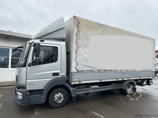 Gardinsided kassevogn MERCEDES-BENZ Atego 816 L Pritsche-Plane LBW EURO 6