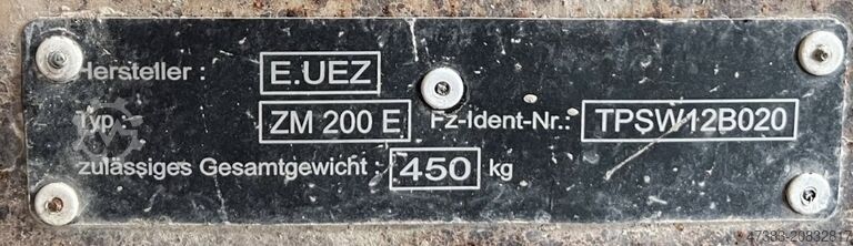 Tvungen blander, lermixer, betonblander UEZ ZM 200 E