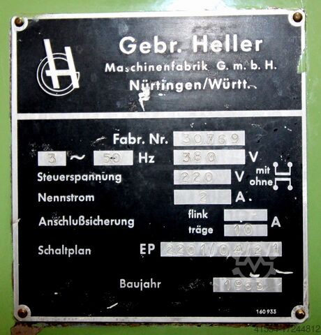 Fűrészlap élező gép Gebrüder Heller SA 315