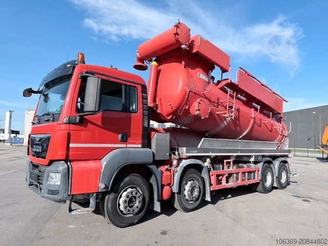 Vakuumtanktankvogn MAN TGS 41.400 8X4 Naaktgeboren Vacu P 8000 14.000 L