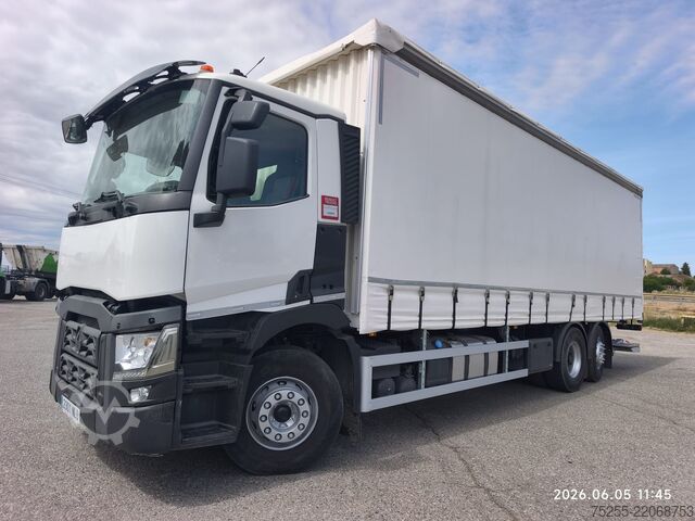 Valníkový nákladní automobil s plachtou RENAULT 26.380 C 6X2 EURO 6