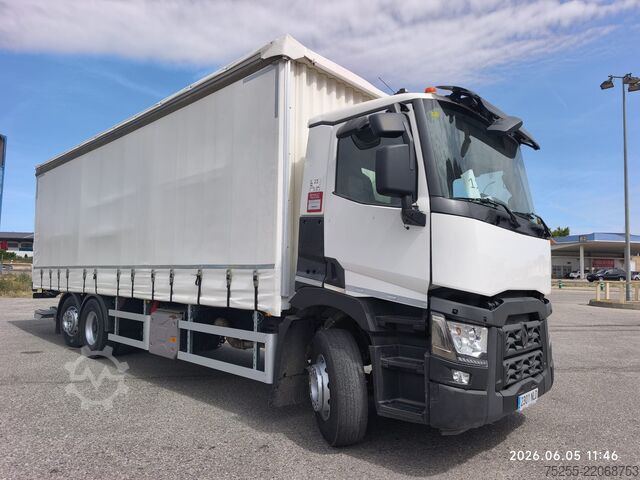 Valníkový nákladní automobil s plachtou RENAULT 26.380 C 6X2 EURO 6