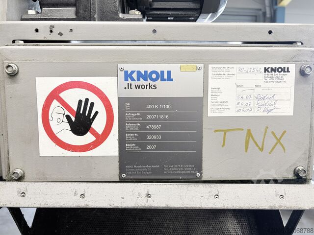 Cinta transportadora de virutas KNOLL 400 K-1/100