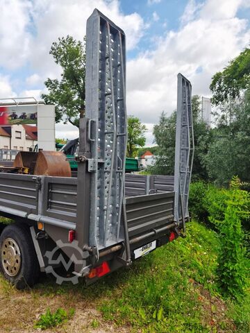 Aanhangwagen voor zwaar materieel Barthau Anhänger LHS 5000 mit Auffahrrampen