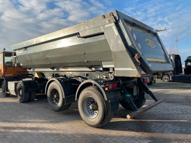 Billenős félpótkocsi MEILLER 20m³Kurz Kippauflieger / HYDRAULISCHE KLAPPE/