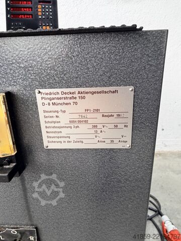 Takım Freze Tezgahı - Üniversal DECKEL FP 1 - 2101 Aktiv