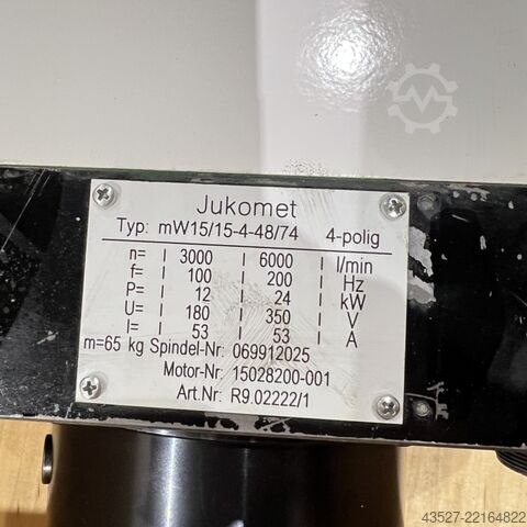 Otro JUNKER / JUKOMET HF-Schleifspindeleinheit mW15